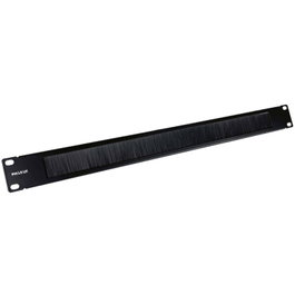 Phasak Panel guía de cables con cepillo 1U 19 pulgadas PA 1901 Negro